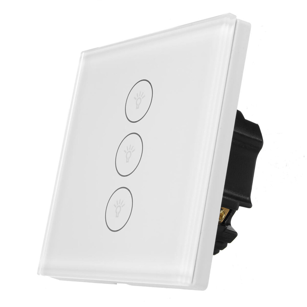 (1 Gang) Wifi Smart Wall Eu Switch Touch Panel App Control With Alexa/Google Home 4250937711012