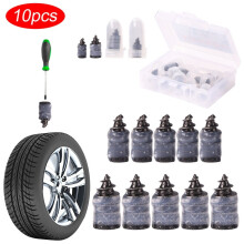 (S) Universal Vacuum Tyre Repair Nail for Car Trucks Motorcycle Scooter Bike Tire Puncture Repair Tubeless Rubber Nails 10pcs