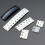DIY C51 Mini Creative Simple White Desktop Electronic Clock Kit 7
