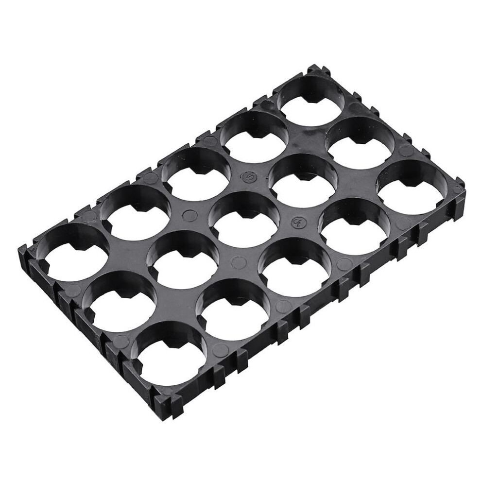 5Pcs 3X5 Battery Spacer Plastic Holder 18650 Lithium Battery Support Combination Fixed Bracket With Bayonet Black 8727971203583