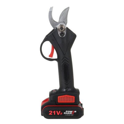 (Green) 21V Wireless 25mm Rechargeable Electric Scissors Branch Pruning Shear Tree Cutting Tools 2