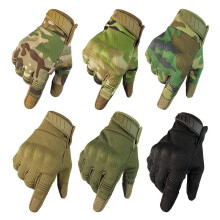 (Black, S) Men Outdoor Sports Army Shooting Hiking Camping Military Tactical Hunting Airsoft Gloves free soldier
