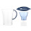 (Blue) Water Kettle Filter Jug Activated Carbon Tap Purify Purifier Bottle Dispenser 3