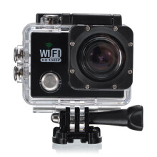 (Blue) Wifi Car DVR Sports Camera 1080P Waterproof 2.0 Inch LCD