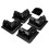 (White) 5pcs Solar Panel Corner Bracket Roof ABS Drill-Free Mounting for Caravan RV Yacht 7