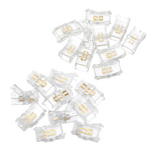 (Board to Wire) 10PCS 2Pin 8MM Board to Board/Board to Wire Connector for Waterproof Single Color LED Strip Light