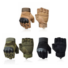 (Khaki, M) Tactical Half Fingerless Gloves Military Glove Outdoor Fitness Sport Camping Climbing Cycling Hunting Hiking Shooting Gloves Men