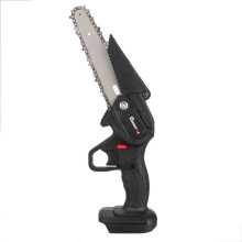 (Two Batteries, US Plug) 1200W 6inch Electric Chain Saw Handheld Chiansaw Wood Cutting for 18V Battery
