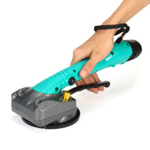 (Two Batteries, EU Plug) 6000mAh 1000W Cordless Electric Tile Tiling Machine Vibrator Suction Cup Adjustable Flooring Tiles