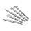 5PCS Impact Drill Chisel Set, 40Cr Steel, 26cm Flat & Point Bits 8