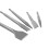 5PCS Impact Drill Chisel Set, 40Cr Steel, 26cm Flat & Point Bits 6