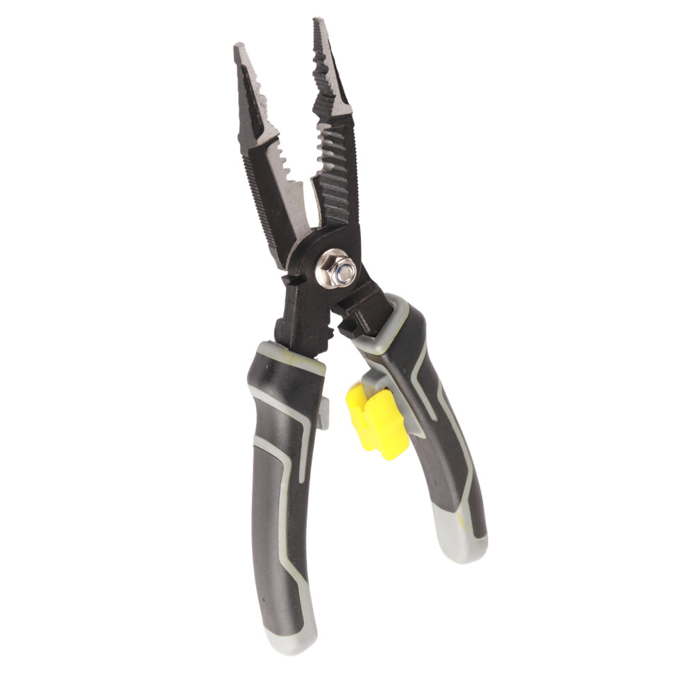 Gray Multifunctional Electrician Pliers 21X13x6cm Crimper & Wire Cutter 8491339051375