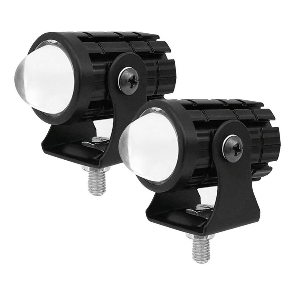 2Pcs Motorcycle Led Spotlight 12W Dual Colors Waterproof Ip67 For Atv Utv 8731339051815