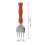 304 Stainless Steel Ice Chipper with Wooden Handle, Kitchen Tool 2