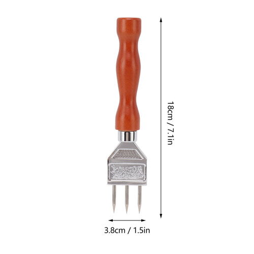 304 Stainless Steel Ice Chipper with Wooden Handle, Kitchen Tool 1