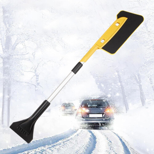Ice Scraper and Brush for Car, Extendable Snow Brush with Removable Ice Scraper, Scratch-Resistant, Grippy Design 1