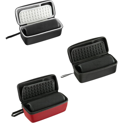 Portable Speaker Bag with Handle, Soft Lining, Mesh Pocket for Accessories, Compatible with Various Speaker Models 1