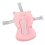 Baby Bath Support Pillow with 3-Layer Fabric Quick Drying Pink 12