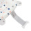 Foldable Baby Bath Support Pillow for Newborn White Stars 15
