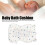 Foldable Baby Bath Support Pillow for Newborn White Stars 14