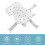 Foldable Baby Bath Support Pillow for Newborn White Stars 8