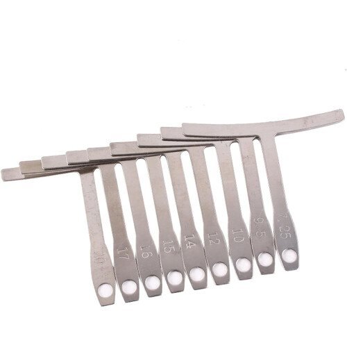 9-Piece Guitar String Radius Gauge Set for Accurate Guitar and Bass Setup, Easy-to-Use Luthier Tools 2