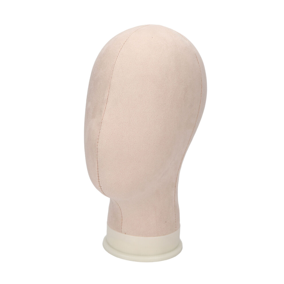 Unisex 11.8 Inch Canvas Wig Head With Velvet & Abs Material, 54Cm Circumference