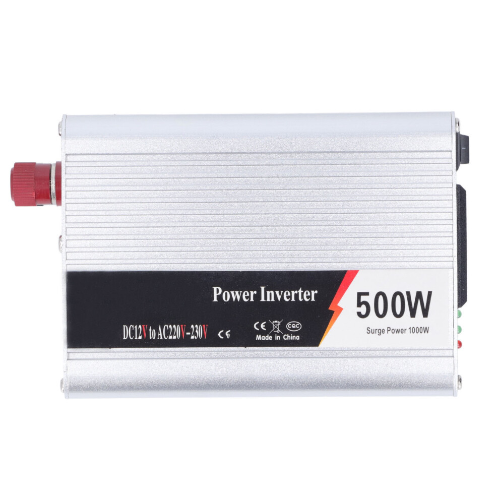 500W Car Power Inverter Dc 12V To Ac 220V With Usb & Fuse 4671339057131