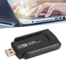 1800 Mbit/s Dual-Band USB-WiFi 6-Adapter Schwarz 3 dBi