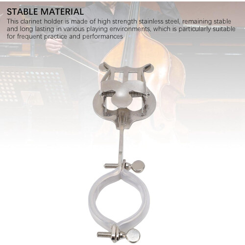 Clarinet Marching Lyre, Portable Sheet Music Holder, Adjustable Notes Clip for Stage Performances, Lightweight Design 2