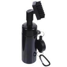 Golf Cleaning Brush with Spray Function, Ergonomic Design, Versatile Club Washer for Golf Clubs, Black