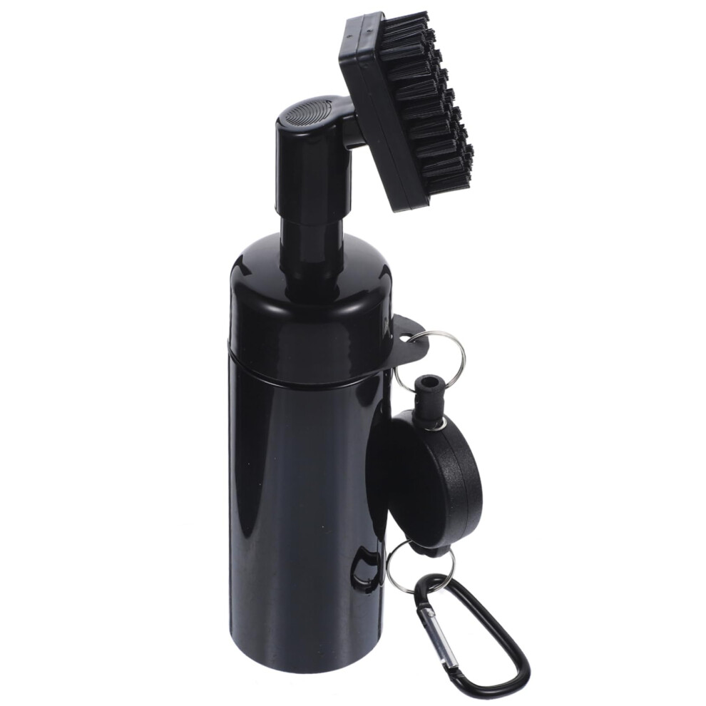 Golf Cleaning Brush with Spray Function, Ergonomic Design, Versatile Club Washer for Golf Clubs, Black-image-OPC-PJHTTMY-NEW