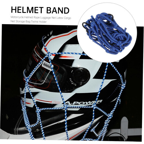 Helmet Net Reflective Elastic Luggage Net for Helmets and Gear, High Load Capacity, Compatible with Various Models 1