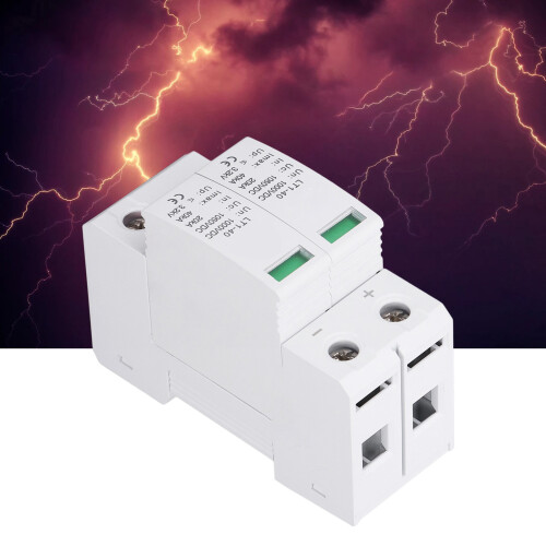 2P Flame Retardant DC1000V Surge Protector for Residence/Office