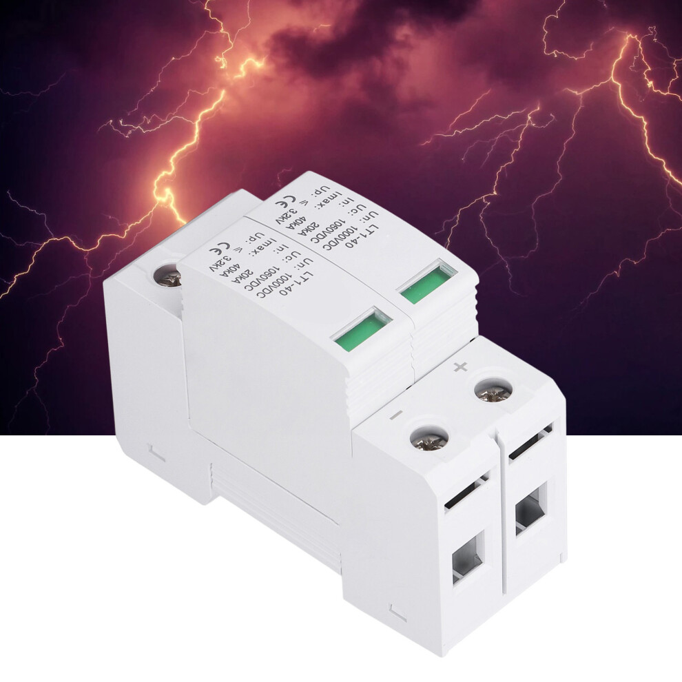 2P Flame Retardant Dc1000v Surge Protector For Residence/Office 8441339059710