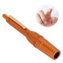 Portable Lancing Pen for Blood Collection Gold Aluminum Alloy