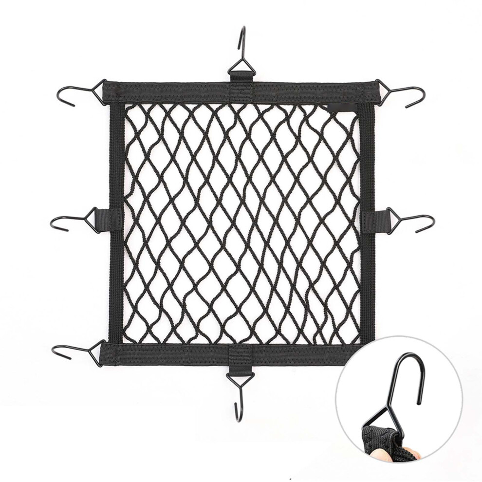 Motorcycle Storage Mesh Net With 8 Hooks - Secure Helmet & Luggage 8741339064241