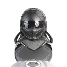 Borsa in rete per casco da moto con 8 ganci, nero, 310x300mm