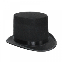 (Čierny detský mod) Vintage Derby Hat Kúzelnícky kostým Cosplay Halloween Rekvizity Párty potreby Gentleman Ringmaster Hranie ro