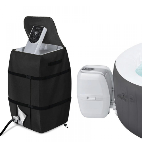 Copertura per pompa riscaldatore per vasca idromassaggio compatibile, impermeabile e resistente, compatibile con pompa per vasca idromassaggio