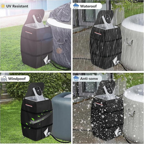 Copertura per pompa riscaldatore per vasca idromassaggio compatibile, impermeabile e resistente, compatibile con pompa per vasca idromassaggio 1