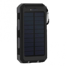 (Black)Powerbanks Carregador Solar Carregador de Bateria Solar de Alta Eficiência para Caminhadas