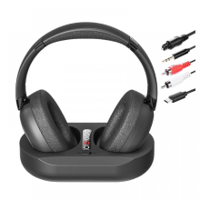 Wireless TV Headphones for Seniors with Transmitter Charging Base, 2.4GHz RF & Bluetooth 5.3