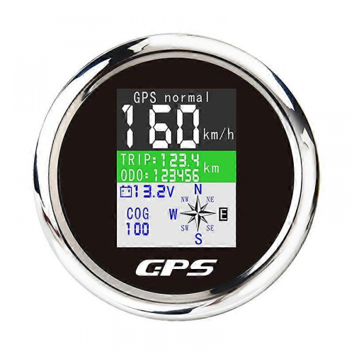 85mm Smart GPS Speedometer Waterproof TFT Screen Digital Tachometer Odometer with GPS Antenna for C 1
