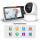 Monitor de 5 polegadas com câmera e áudio, controle remoto Pan-Tilt-Zoom, plugue UE 2