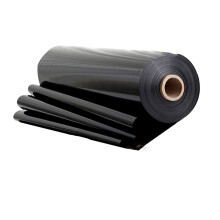 Pond Liner HDPE Membrane 0.2 mm Thick Black Tarp for Swimming Pool Garden Fish Pond Weather Resistant 5 x 10 m
