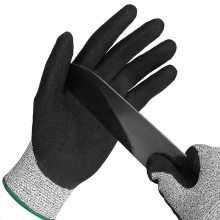 Luva anti-corte, nível de proteção 5, adequada para trabalho, luvas para ostras, corte de carne, jardinagem e escultura