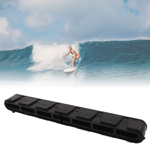 Single Fin Box for Windsurfing Surfboard, 10.5in PVC Plug in Black
