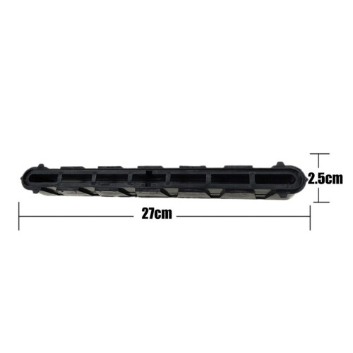 Single Fin Box for Windsurfing Surfboard, 10.5in PVC Plug in Black 1