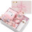 Coffret cadeau avec savon rose, rouge 1
